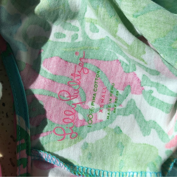 LILLY PULITZER Palm Big Flirt Floral Maxi Tank Dress Tie Back Multicolor… - Picture 7 of 8